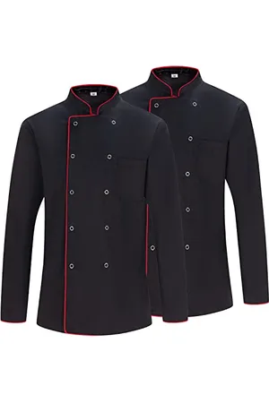 MISEMIYA Pack 2 Unités -Veste de Chef pour Hommes - Veste de Chef pour Hommes - Uniforme d
