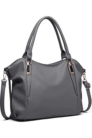 MISS LULÙ Grand sac femme avec bandoulière réglable, sac fourre-tout imperméable en cuir PU, sac à bandoulière femme pour usage quotidien et voyage, , Utilitaire