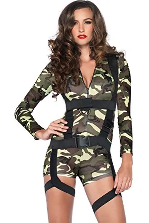 Leg Avenue Combi-short Commando Camouflage Costume Femme Taille L