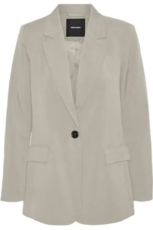 VERO MODA Vmrita Ls Loose Blazer Boo, Doublure argentée, L Femme