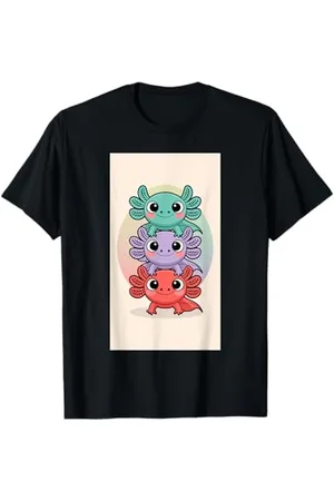 Art Axolotl Axolotl Illustration animalière colorée T-Shirt