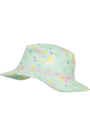 Playshoes Sonnenhut, Chapeau de Soleil Fille, Mint Einhorn