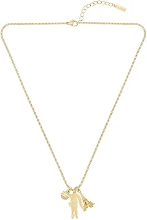 Lacoste Collier avec Pendentif Pour Homme et Femme Collection UMPIRE avec des Charms Différents en Acier Inoxydable