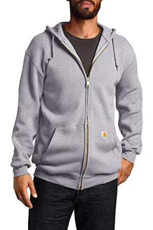 Carhartt K122 Sweatshirt à capuche avec fermeture Éclair avant , gris , M