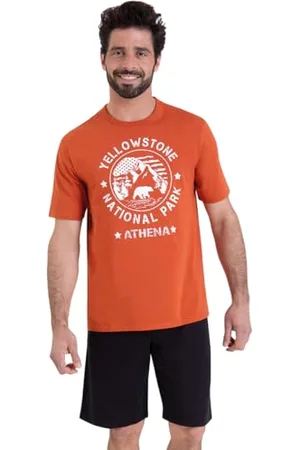ATHENA Ecopack Serigraphie 7O70 Ensemble de Pijama, , XXL Homme