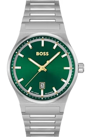 HUGO BOSS Montre Analogique à Quartz pour homme Collection CANDOR avec Bracelet en Acier Inoxydable