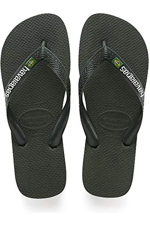 Havaianas Brasil Logo Mixte, Vert Olive, 35/36