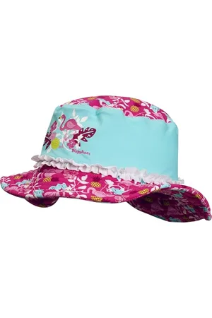 Playshoes UV-Schutz Sonnenhut, Bademütze Flamingo, Bonnet Fille, Turquoise (Türkis 15), Large (Taille Fabricant: 53)