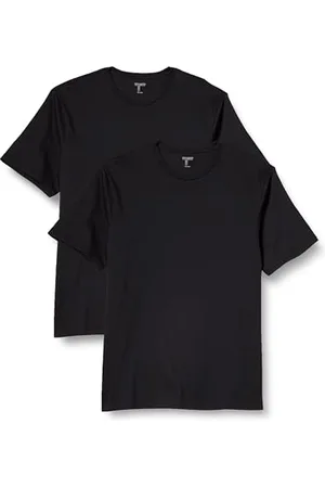 Amazon T-shirt en Coton à Col Rond à Manches Courtes, Coupe Classique Homme, Lot de 2, , 6XL Grande taille Taille Tall