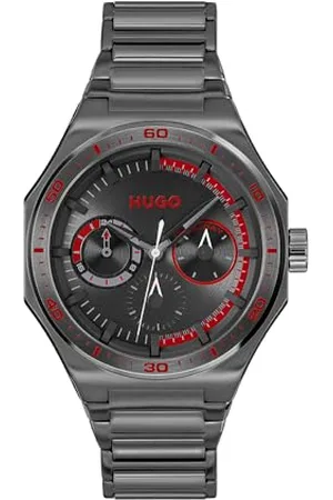 HUGO BOSS Montre Analogique Multifunction à Quartz pour Homme Collection #Grail Sport - Disponible avec Bracelet en Acier Inoxydable ou en Silicone