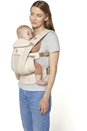 Ergobaby Porte-Bébé Omni Breeze pour nouveau-nés, de la naissance à 20,4 kg, porte-bébé ergonomique 4 positions en Mesh SoftFlex™ pour portage ventral, sur le côté et dans le dos