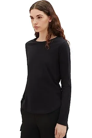 TOM TAILOR Shirt Basique à Manches Longues, , XXL Femme
