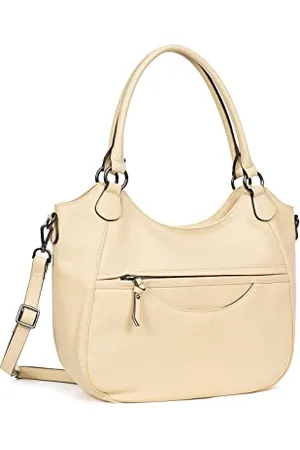 Hexagona Sac porté épaule 2 anses - Compatible téléphone Portable - pour Femme - Collection Sauvage - - en Cuir