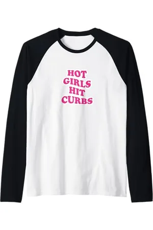 Cars Filles chaudes frappent des bordures Manche Raglan