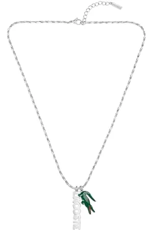 Lacoste Collier avec Pendentif Pour Homme et Femme Collection UMPIRE avec des Charms Différents en Acier Inoxydable