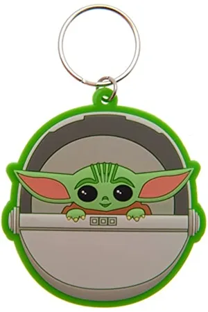 Pyramid International Star Wars Rk39061c Mixte The Mandalorian - Porte-clés Caoutchouc (Baby Yoda), , 4,5 x 6 cm