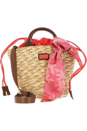 Mandarina Duck Seashell, Straw Bag Donna, Coral, Taglia Unica