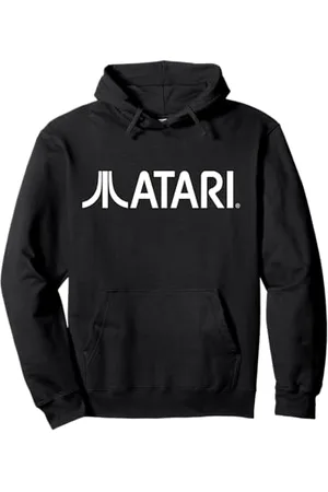 Atari Vintage Games White Logo Classic Gaming Fun Style Sweat à Capuche