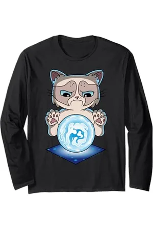 Grumpy Cat Chat grincheux diseur de bonne aventure Manche Longue