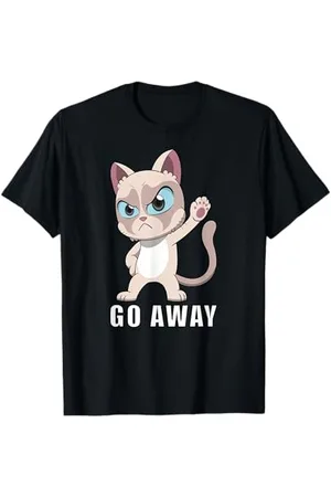 Grumpy Cat – Style Anime – Go Away Meme T-Shirt