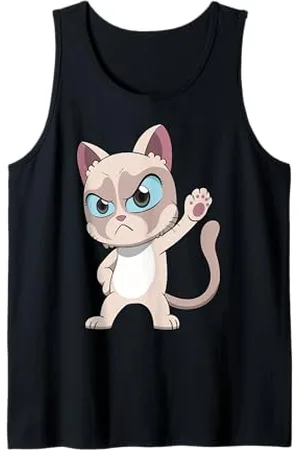 Grumpy Cat Style Anime Débardeur