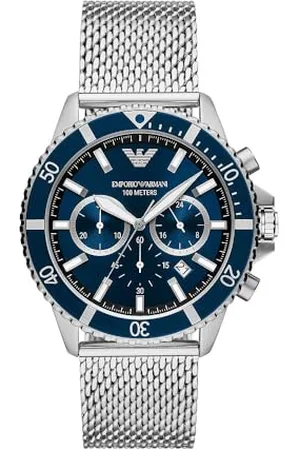 Emporio Armani Montre chronographe, en acier inoxydable, pour homme, AR11587