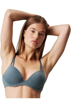 Calvin Klein Soutien-Gorge Balconnet Femme Lift Stretch, Gris (Blue Performance), 95D