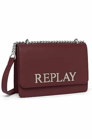 Replay – sac à main pour femme en simili cuir, (rouge), taille unique