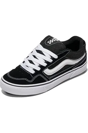 Vans Homme Caldrone Basket, Suede Mesh Noir Blanc, 50 EU