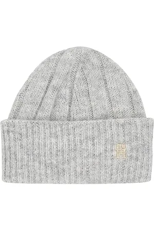 Tommy Hilfiger Femme Bonnet Timeless Hiver, Multicolore (Medium Grey Heather), Taille Unique