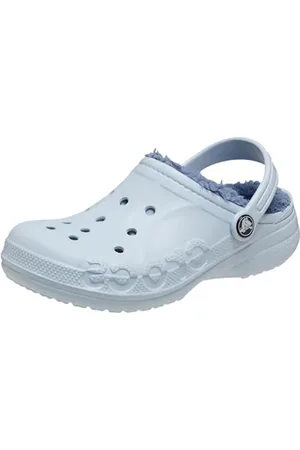 Crocs Unisexe Enfant Baya Lined Clog K Sabots, Mineral Blue, 32/33 EU