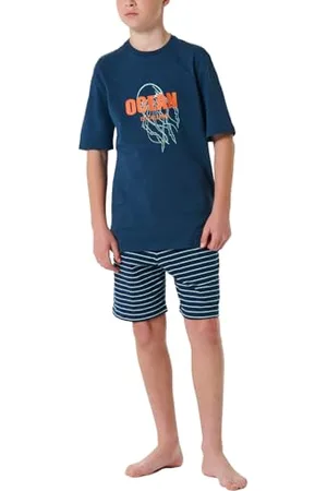 Schiesser Jungen Schlafanzug Set Kurz-100% Organic Bio Baumwolle-Größe 140 BIS 176 Ensemble de Pijama, , 164 cm Garçon