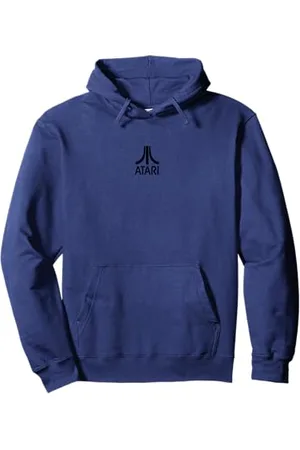 Atari Vintage Gaming Logo Black Retro Arcade Fun Graphic Sweat à Capuche