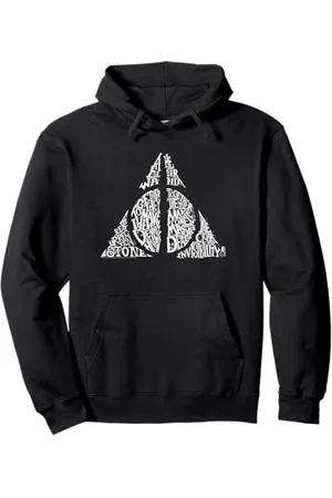 Harry Potter Deathly Hallows Text Sweat à Capuche