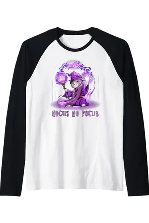 Grumpy Cat Wizard – Hocus No Pocus Manche Raglan