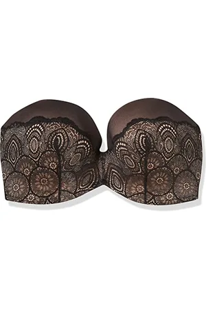 Wonderbra Dentelle sans Bretelles Ultime Soutien-Gorge, Opaque, , 100C Femme
