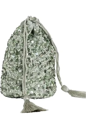 Maya Deluxe Womens Handbag Ladies Sequin Bag Bridesmaids Sparkling Drawstring Coin Purse Pouch for Evening Prom Party, Embrayage aux Femmes