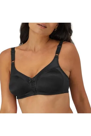 Bali Maidenform -Double Support Wirefree Bra Soutien-gorge sans armatures Noir Xbk, 34E (Manufacturer size: 90E)