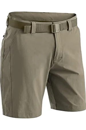 Maier Sports Nil Short M, Pantalon Court de randonnée pour Homme, Bermuda déperlant pour Le Trekking et la randonnée, sans PFC, MSTRETCH Pro 4 et Dryprotec, Marron, 52 (W34/L32)