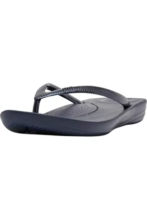 FitFlop Iqushion Ergonomic Flip-Flops - Tongs - Femme - Bleu (Midnight Navy) -39 EU
