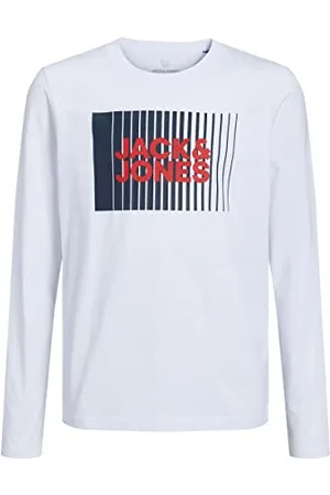 JACK & JONES Garçon Jjecorp Logo Play Ls O-Cou Noos JNR T-Shirt, , 176 EU