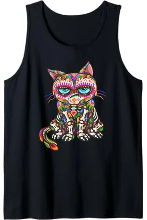 Grumpy Cat Chat grincheux - Jour des morts - Día de Los Muertos Débardeur