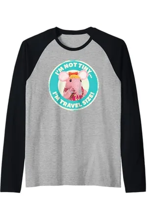 Clangers Tiny Clanger Je ne suis pas petit, je suis en taille de voyage ! Rétro Manche Raglan