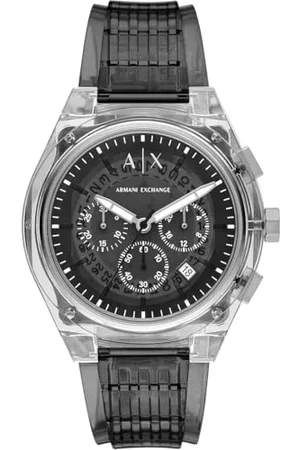 Armani Exchange Hommes Analogique Quartz Montre avec Bracelet en Polyuréthane AX4167