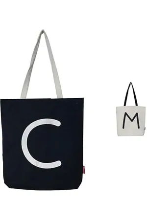 Hello-Bags . Sac Totebag. Extérieur : Cotton 100%. avec Fermeture éclair, Doublure et Poche intérieure. & Sac Totebag. Extérieur : Cotton 100%. Couleur : Écru/Noir. Mesures : 37 * 38 cm.