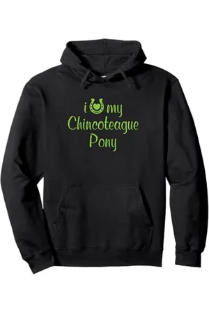 Hip Entraîneur équestre I Love My Cincoteague Pony Horse Sweat à Capuche
