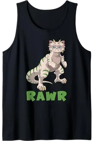 Grumpy Cat Chat grincheux dinosaure - RAWR Débardeur