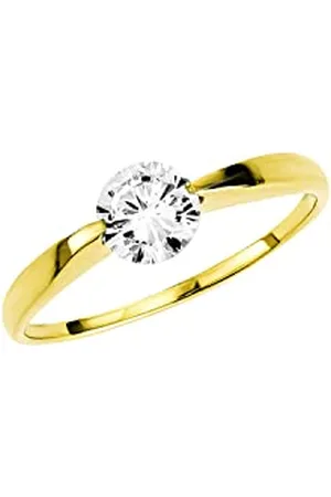 Amor Anneau jaune Zircone cubique femme, , - 2020388