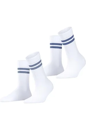 ESPRIT Femme Tennis Stripe Multipack W So Coton Fantaisie Chaussettes, , 35-38 EU