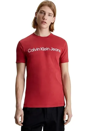 Calvin Klein Jeans T-Shirt Manches Courtes Homme Institutional Logo Slim Fit, , XS
